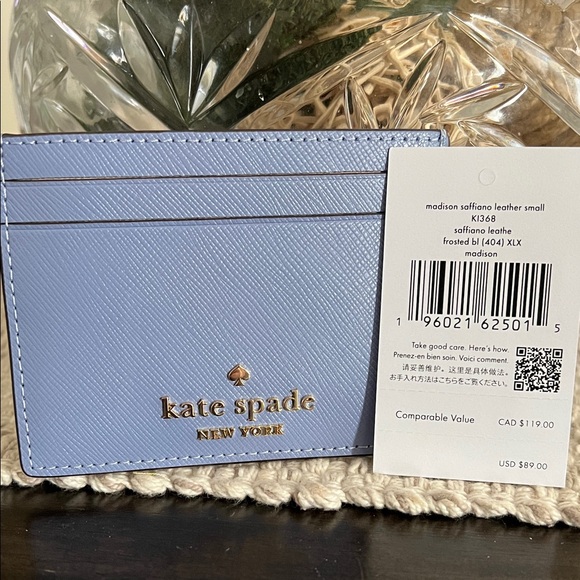 kate spade Handbags - Kate Spade Madison Frosted Saffiano Leather Card Holder
